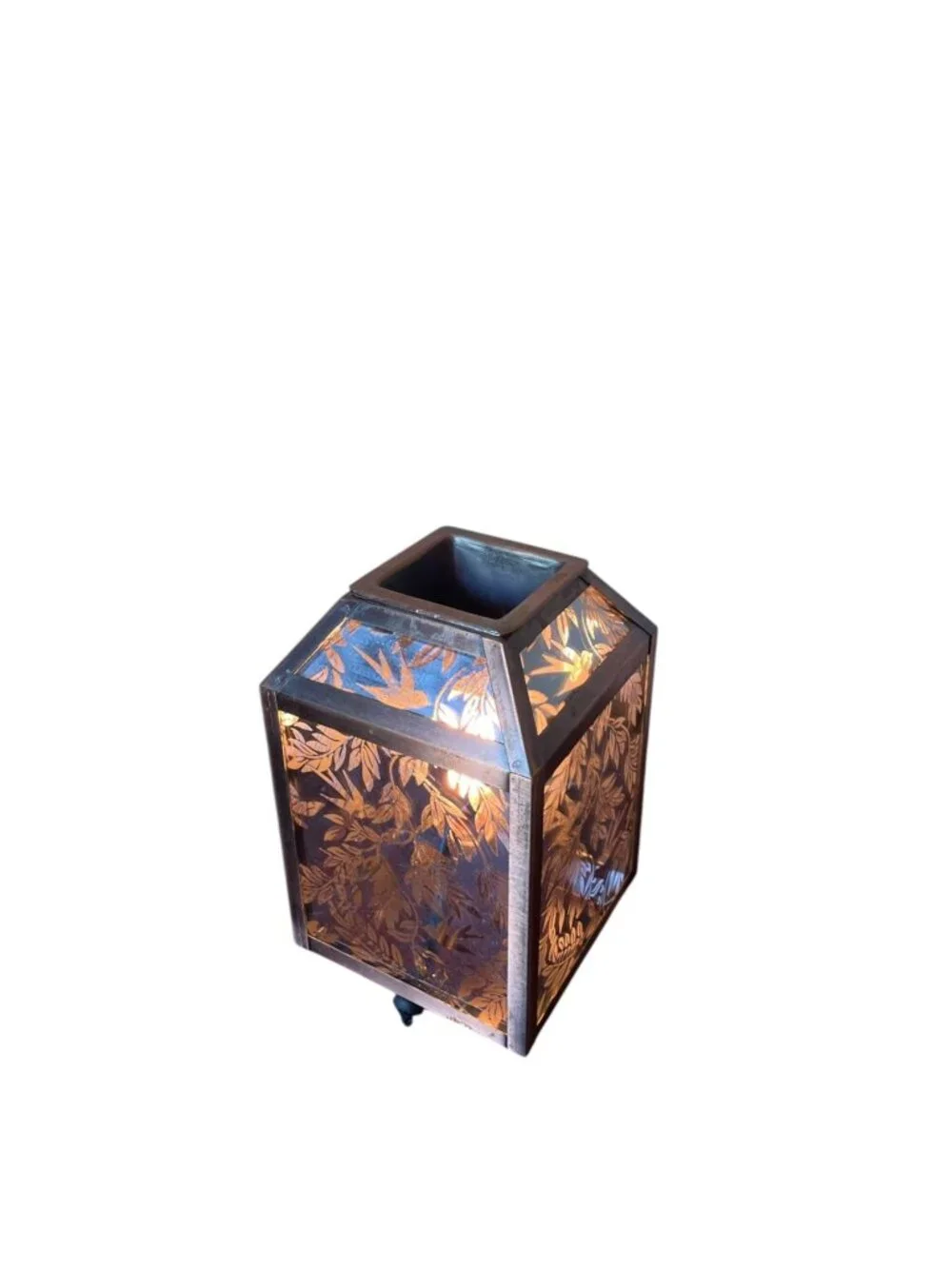 Cottage Core Wax Warmer Lamp Bird Motif Fairytale Cottage